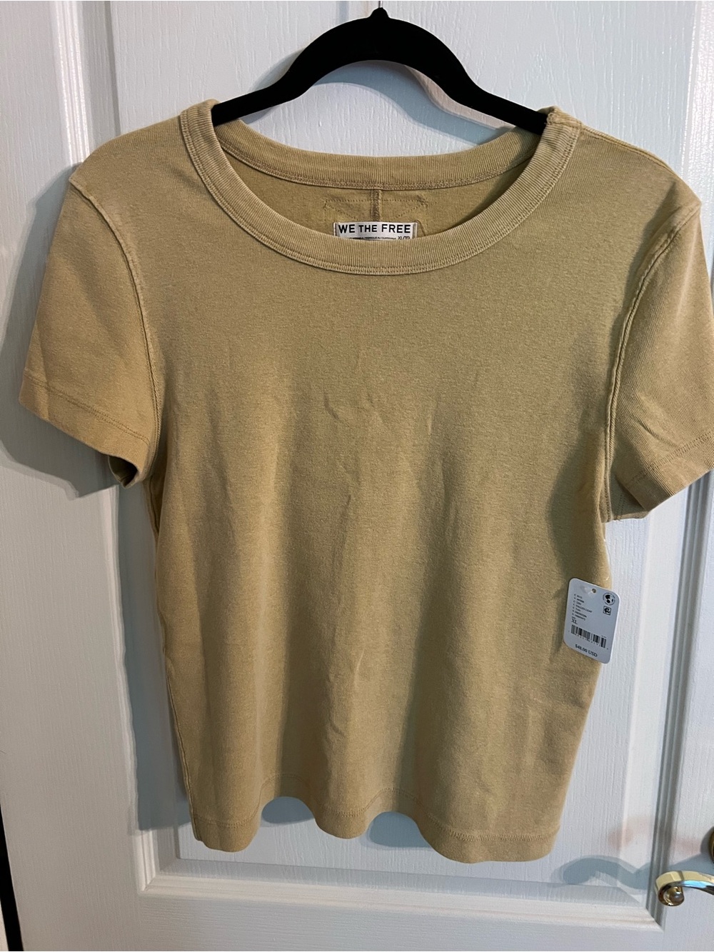 We The Free By Free People Atlas Crew Tee In Fallen Leaf NWT Size XL